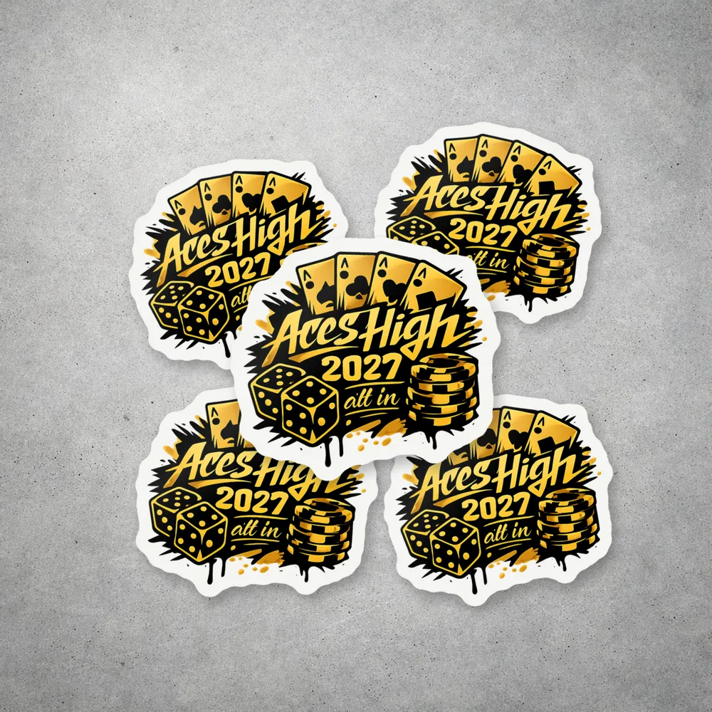Aces High 2027 som stickers