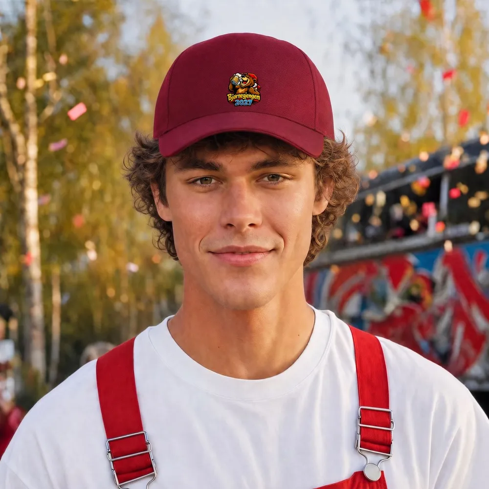 Bjørnegjengen 2027 på rød caps