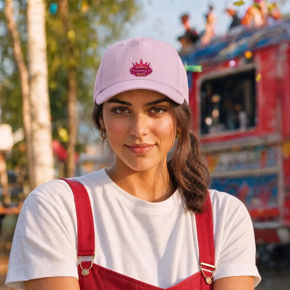 Dronningene 2027 på rosa caps